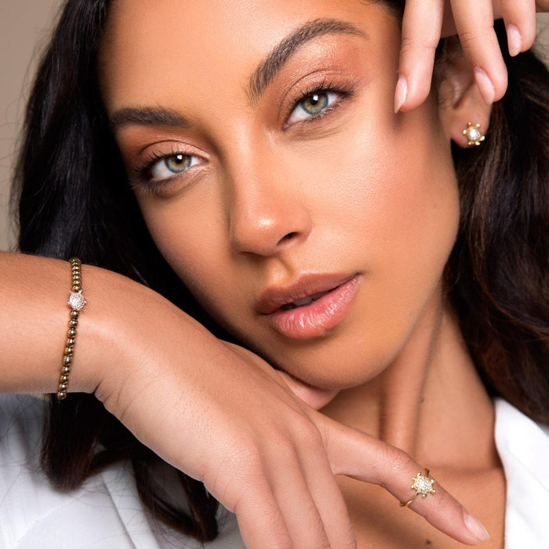 Tortue | Or Vermeil | Boucles d'oreilles tortue de mer diamant CZ