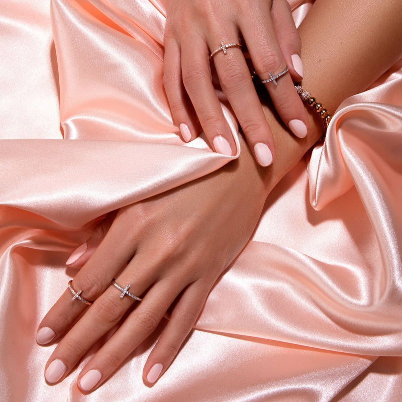 Blessed | .925 Sterling Silver | CZ Diamond Cross Ring