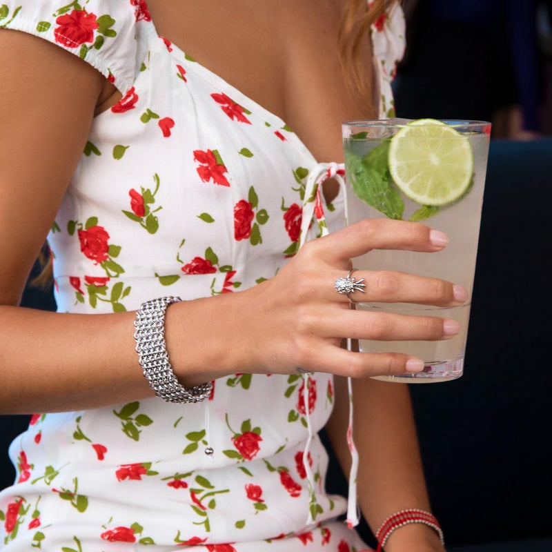 Pina Colada | .925 Sterling Silver | CZ Diamond Pineapple Ring