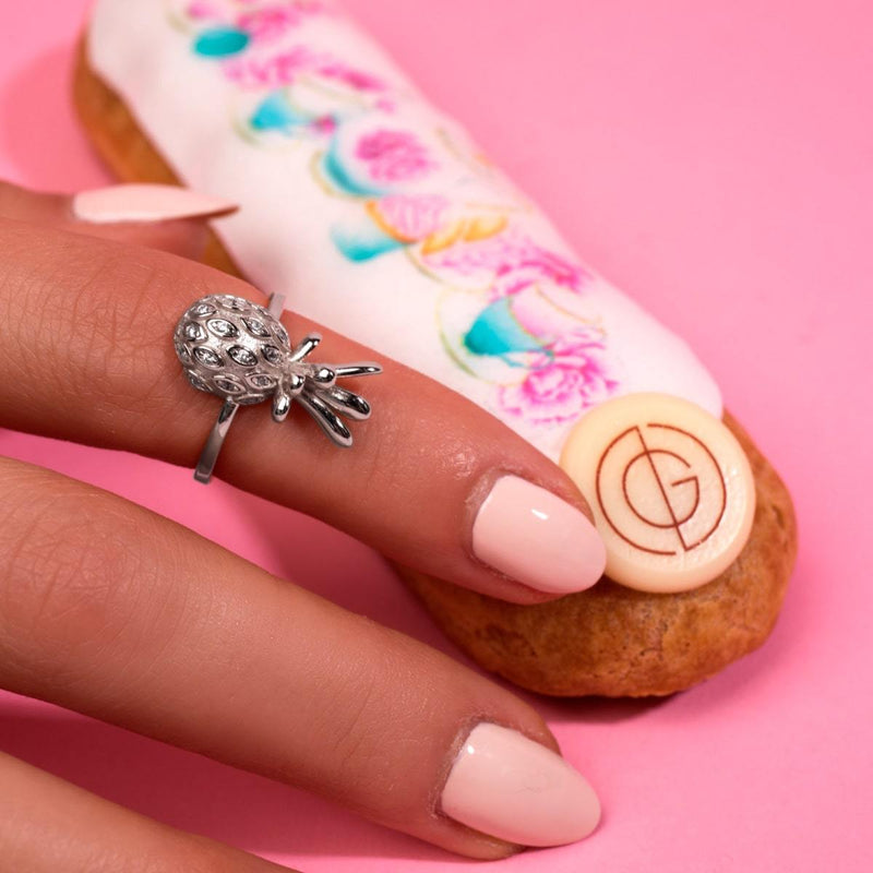 Pina colada | Argent sterling .925 | Bague ananas diamant CZ