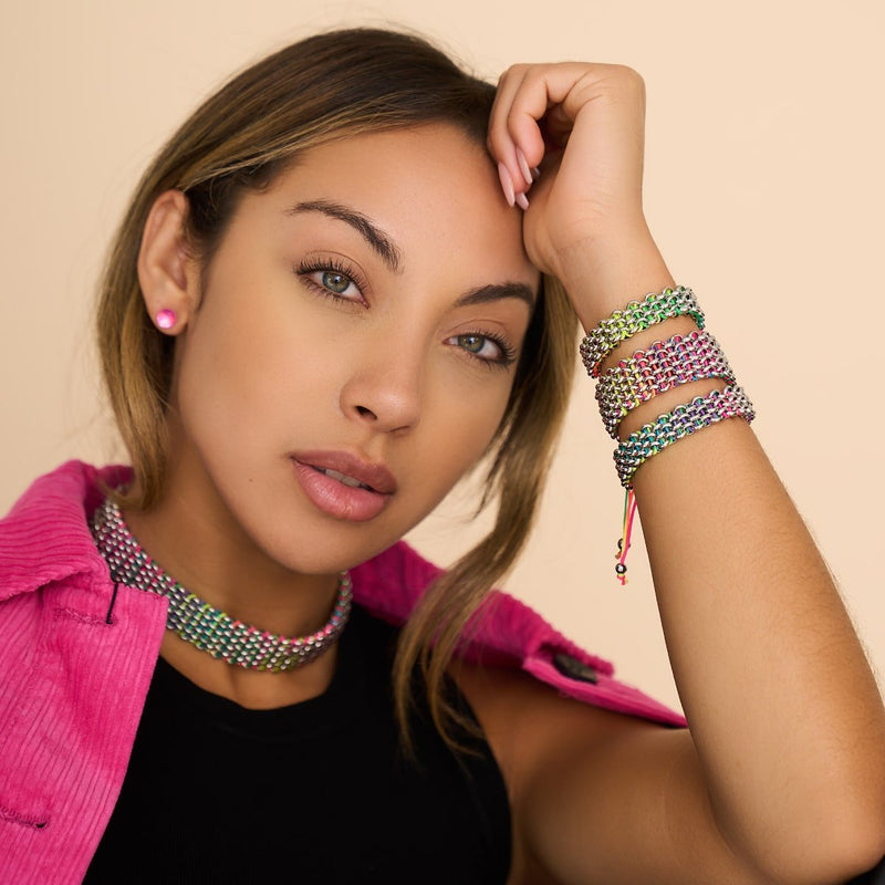 Liens Ara | Bracelet Kismet de luxe | Spectre x Argent