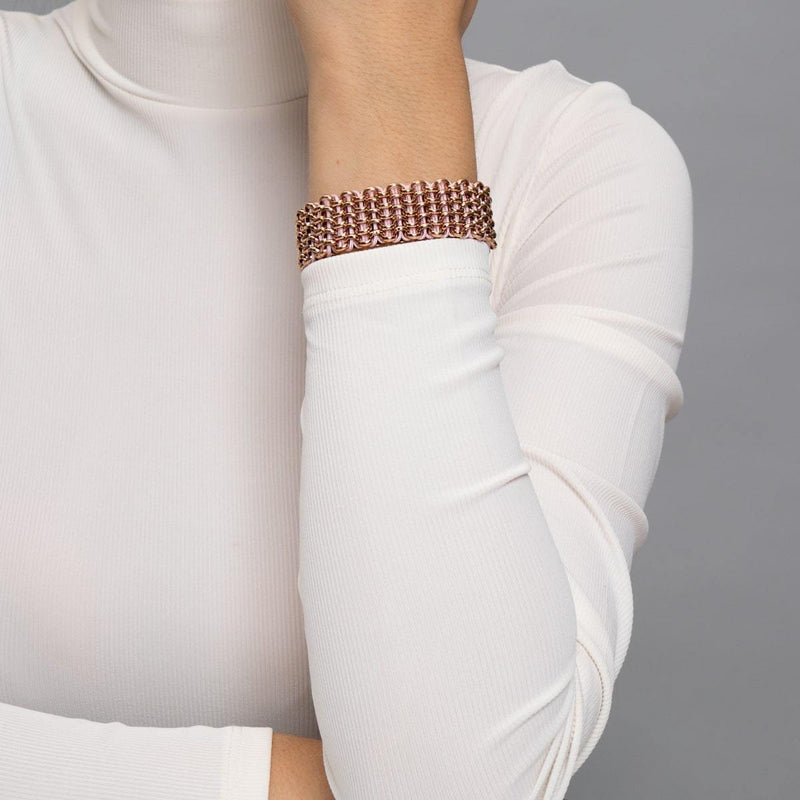 Liens papillon monarque | Bracelet Kismet de luxe | Rose x Or Rose