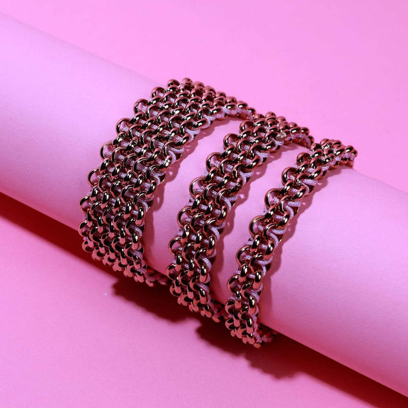 Liens papillon monarque | Bracelet Kismet de luxe | Rose x Or Rose