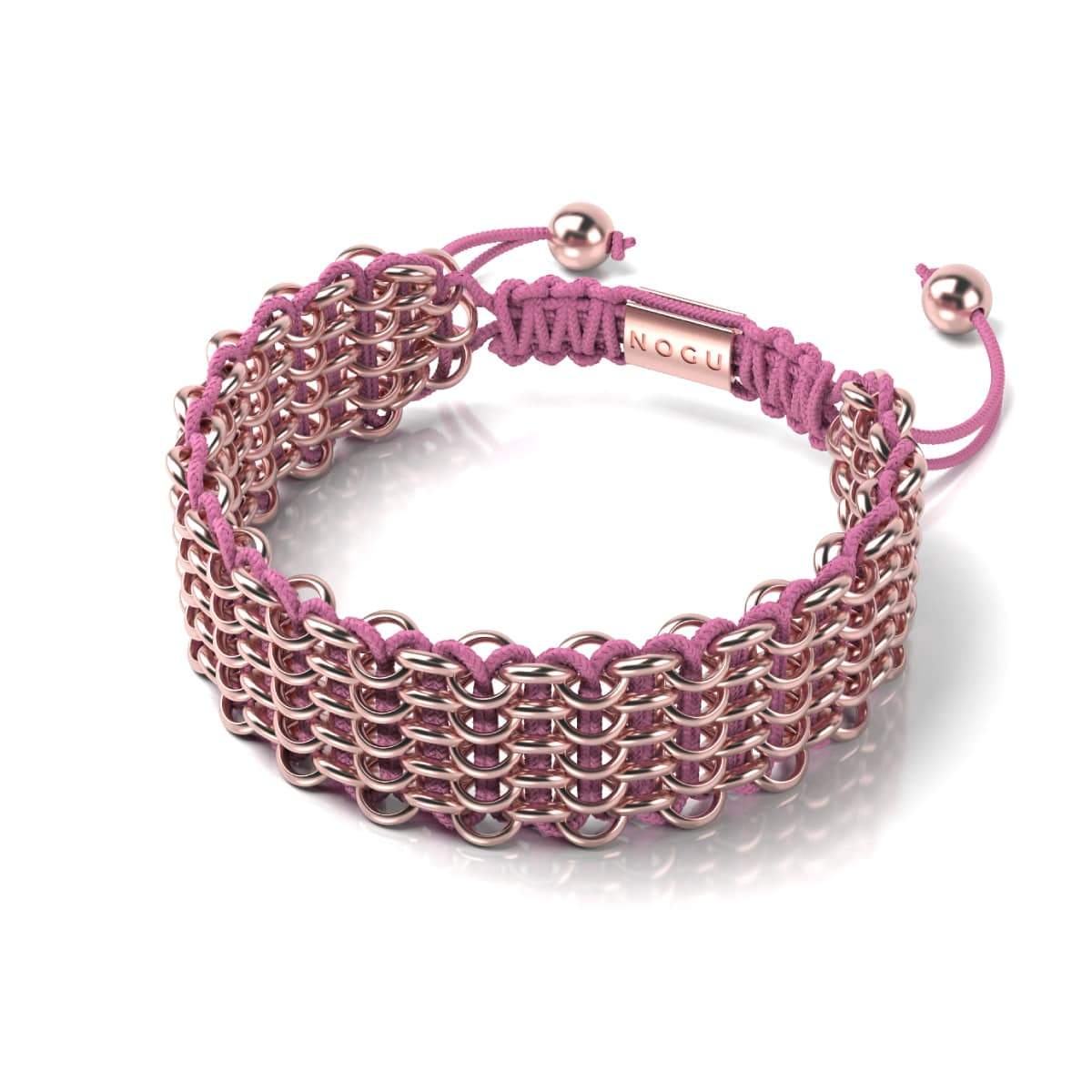 Monarch Butterfly Links | Deluxe Kismet Bracelet | Pink x Rose Gold