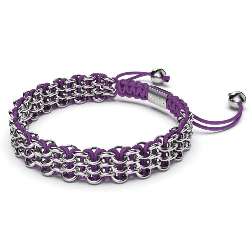 Liens Bonobos | Bracelet Kismet Original | Violet x Argent