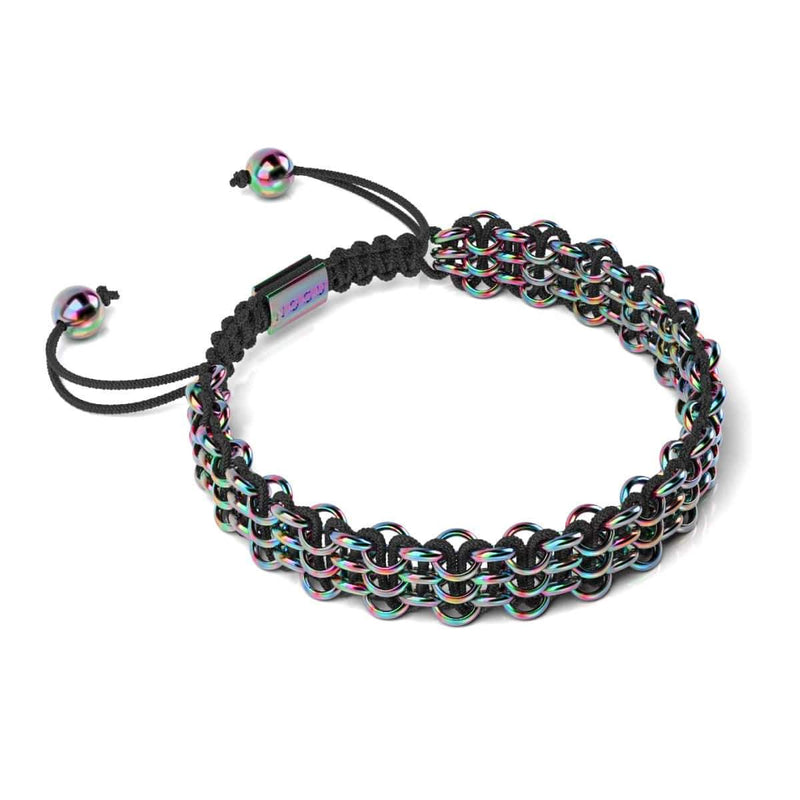 Chameleon Links | Original Kismet Bracelet | Black x Unicorn Silver