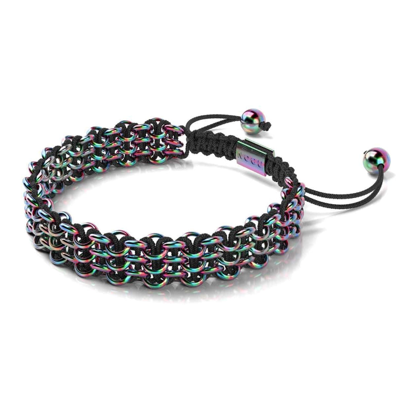 Chameleon Links | Original Kismet Bracelet | Black x Unicorn Silver