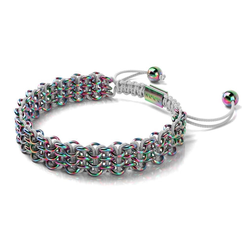 Chameleon Links | Original Kismet Bracelet | White x Unicorn Silver