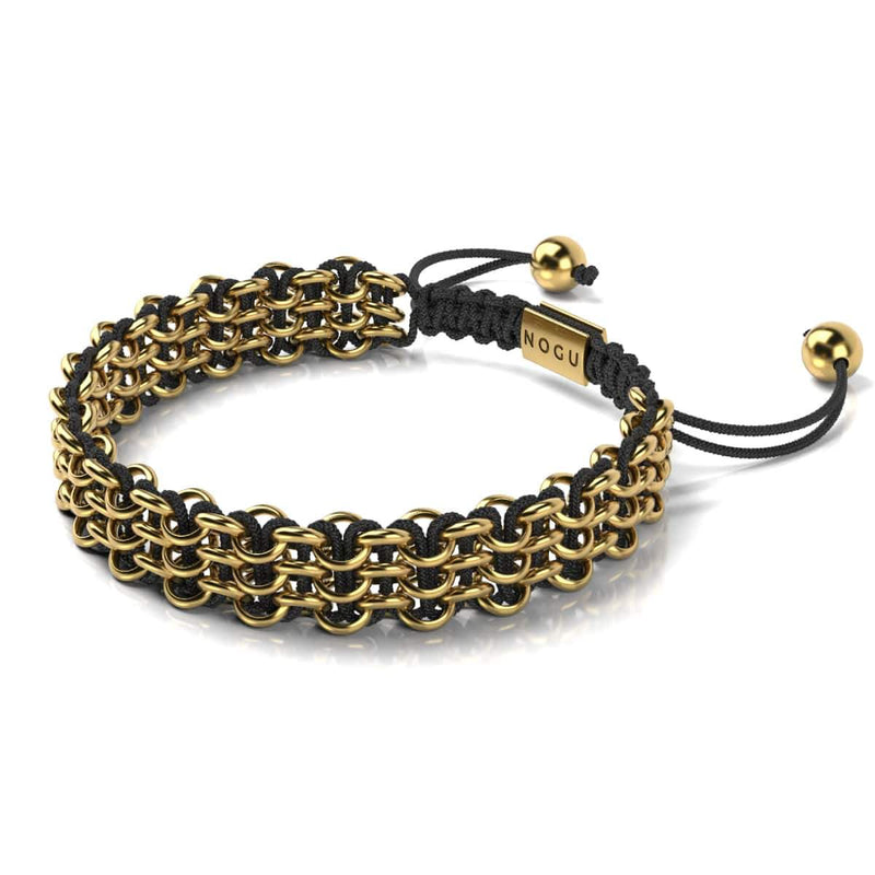 Liens Lions | Bracelet Kismet Original | Noir x Or