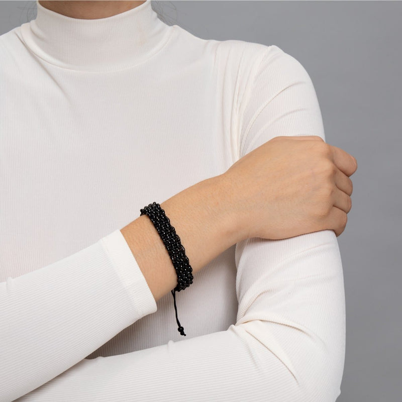 Liens Gorille de montagne | Bracelet Kismet Original | Noir x bronze à canon