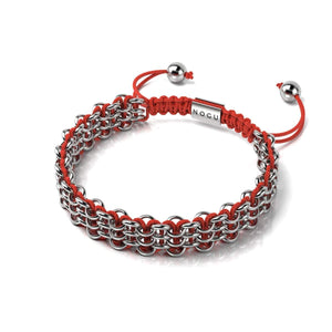 Liens Panda Rouge | Bracelet Kismet Original | Rouge x Argent