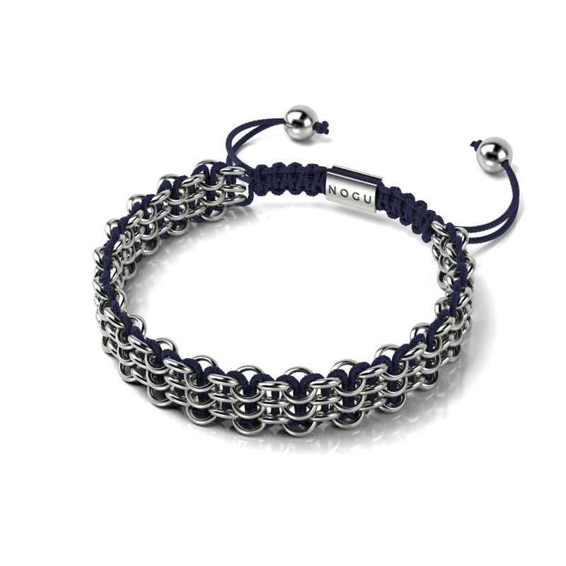 Liens Éléphant de Sumatra | Bracelet Kismet Original | Bleu x Argent