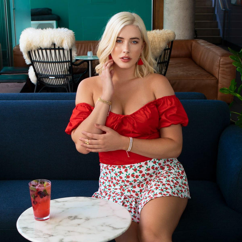 Bracelet à maillons suprême Kismet | Or | Blanc