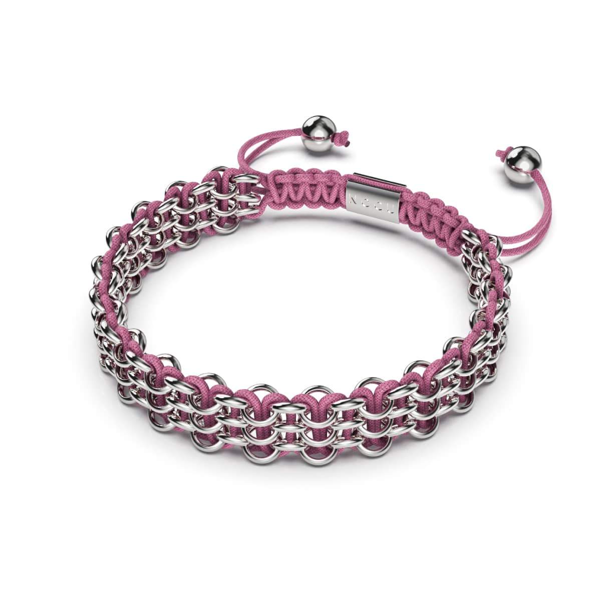 Bracelet à maillons suprême Kismet | Argent | Rose