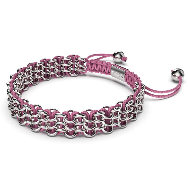 Bracelet à maillons suprême Kismet | Argent | Rose