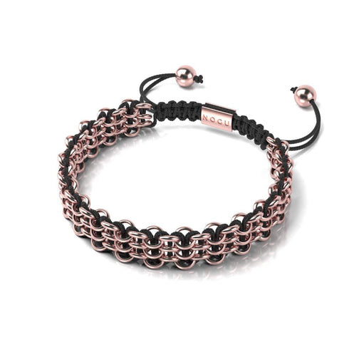 Liens Tigre | Bracelet Kismet Original | Noir x Or Rose