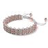 Liens arbre paresseux | Bracelet Kismet Original | Blanc x or rose