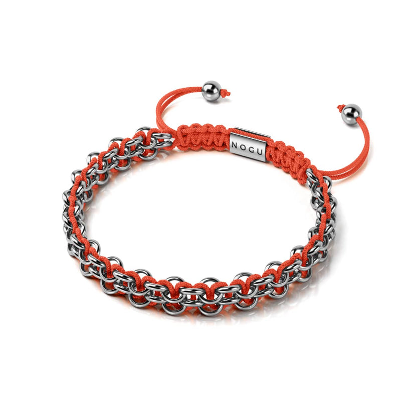 Liens Flamingo | Bracelet Mini Kismet | Rose x Argent