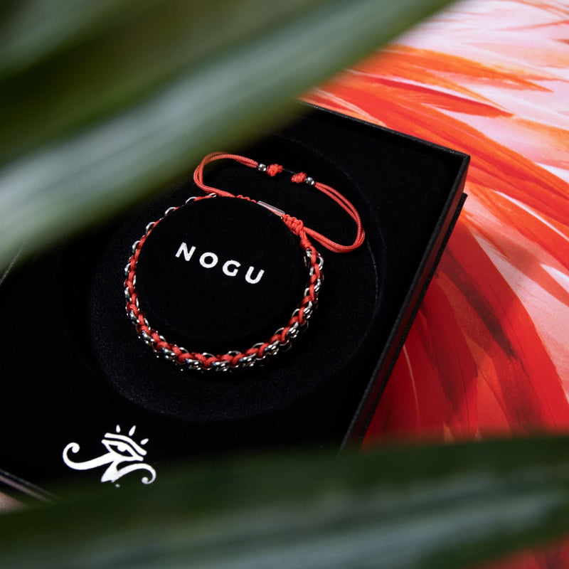 Liens Flamingo | Bracelet Mini Kismet | Rose x Argent