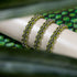 Liens de serpent arbre vert | Bracelet Mini Kismet | Vert citron x Argent