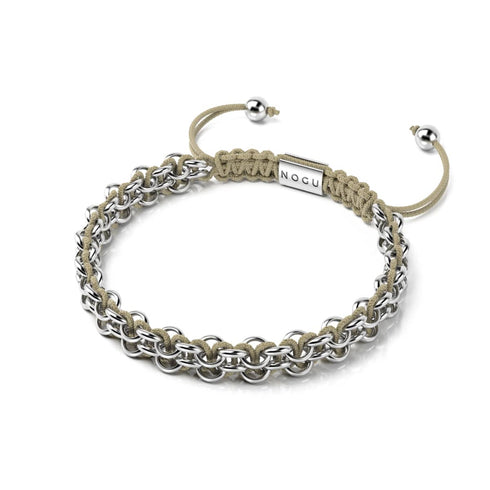 Grizzly Bear Links | Mini Kismet Bracelet | Brown x Silver