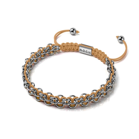 Liens Lémuriens | Bracelet Mini Kismet | Pêche x Argent