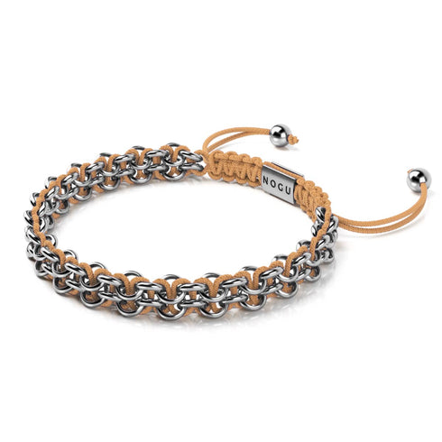 Liens Lémuriens | Bracelet Mini Kismet | Pêche x Argent