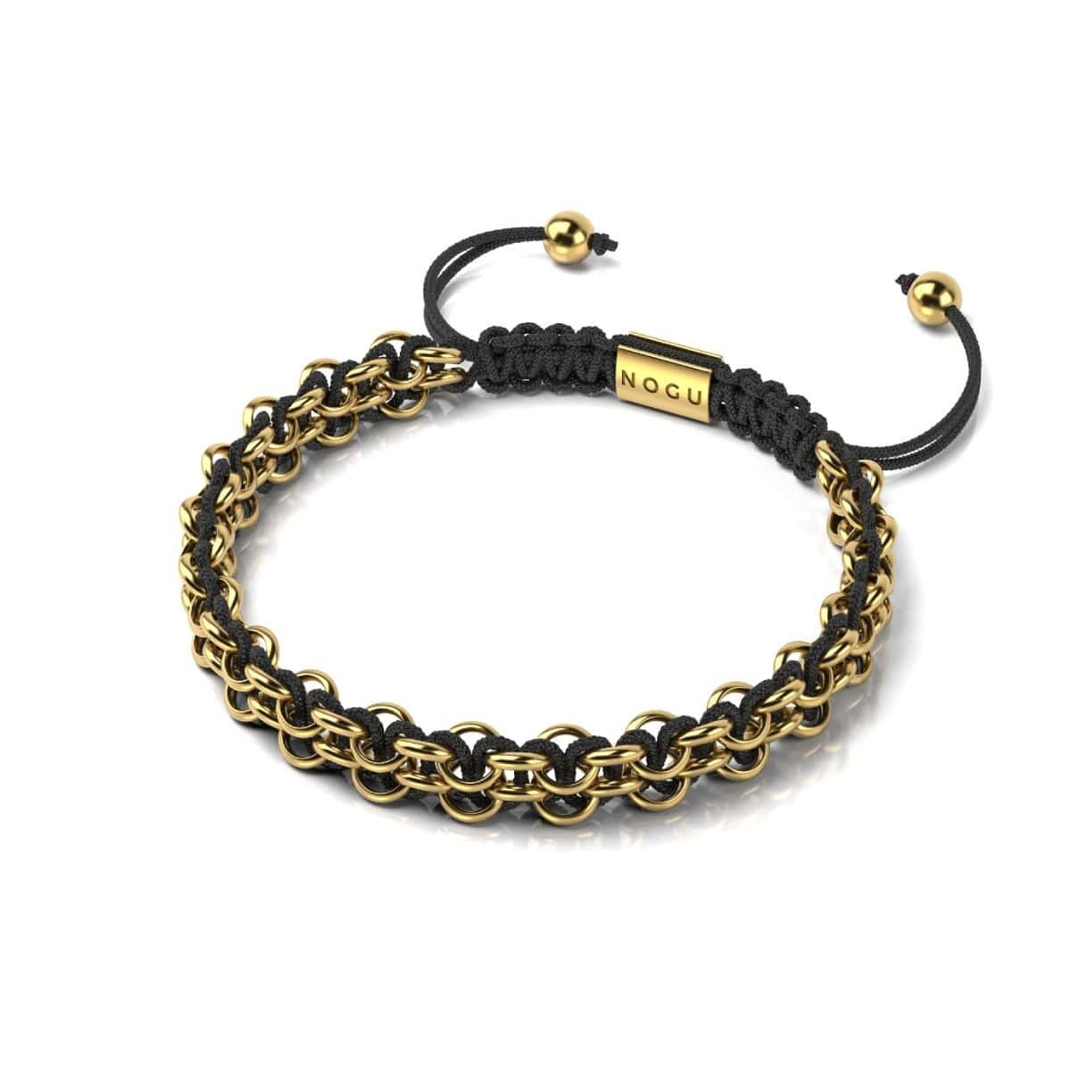 Liens Lions | Bracelet Mini Kismet | Noir x Or