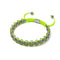 Liens Lama | Bracelet Mini Kismet | Jaune fluo x argent