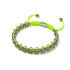 Liens Lama | Bracelet Mini Kismet | Jaune fluo x argent
