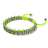 Liens Lama | Bracelet Mini Kismet | Jaune fluo x argent