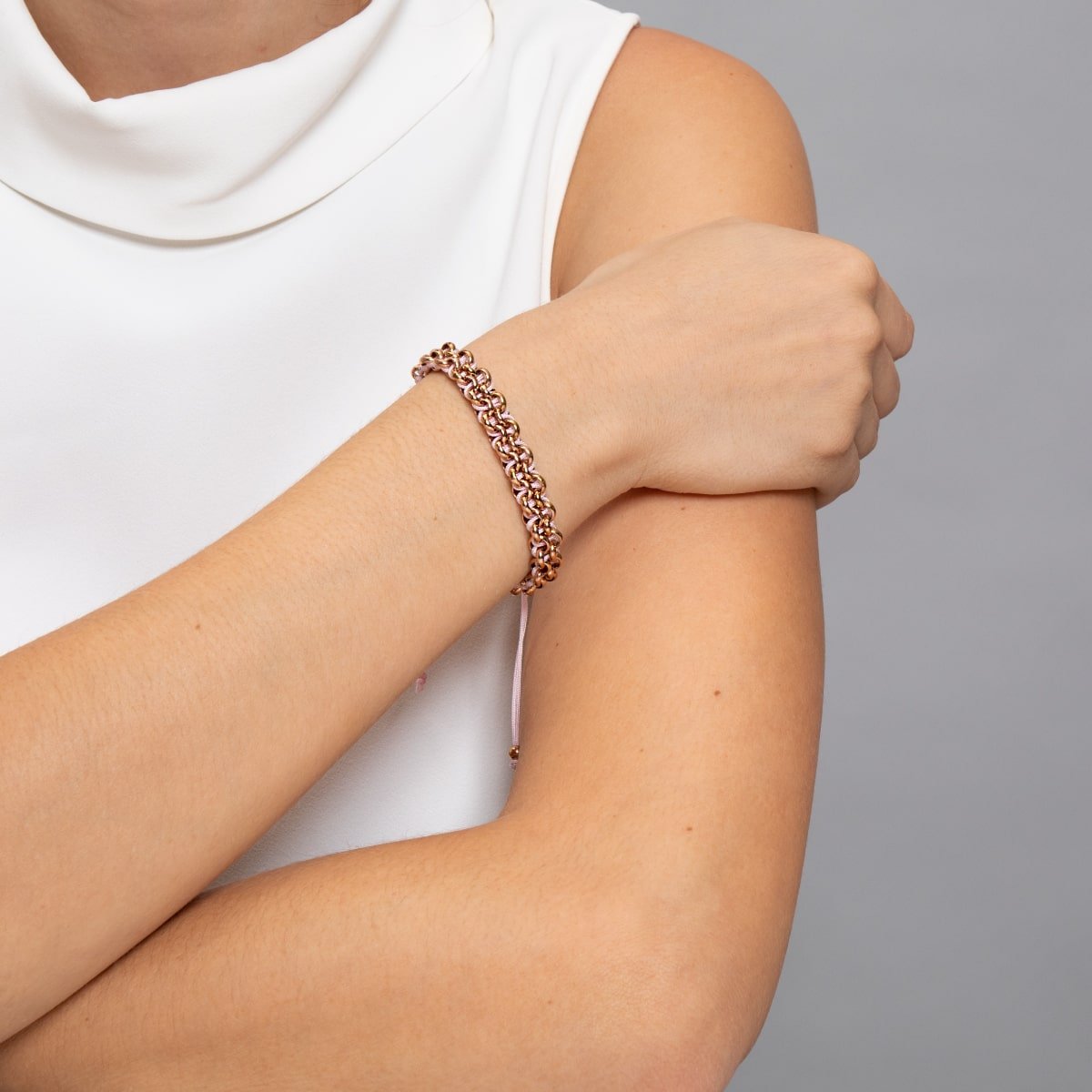 Liens papillon monarque | Bracelet Mini Kismet | Rose x Or Rose