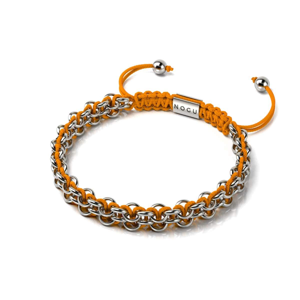 Liens orang-outan | Bracelet Mini Kismet | Orange x Argent