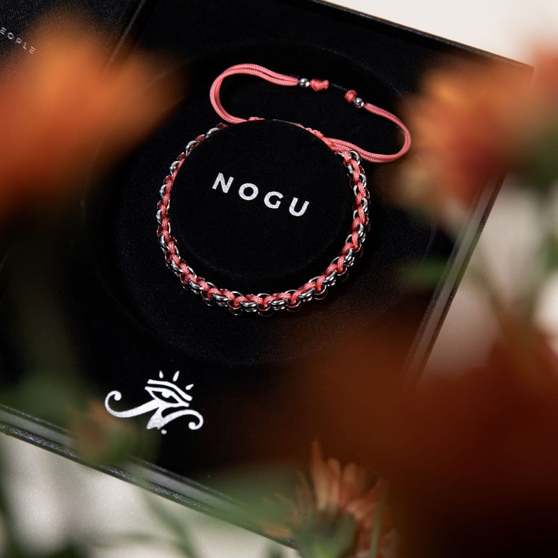 Liens Pingouin | Bracelet Mini Kismet | Corail x Argent