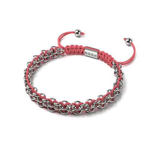 Liens Pingouin | Bracelet Mini Kismet | Corail x Argent