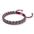 Liens de renard roux | Bracelet Mini Kismet | Bordeaux x Argent
