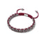 Liens de renard roux | Bracelet Mini Kismet | Bordeaux x Argent