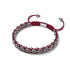 Liens de renard roux | Bracelet Mini Kismet | Bordeaux x Argent