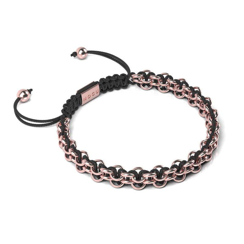 Liens Tigre | Bracelet Mini Kismet | Noir x Or Rose