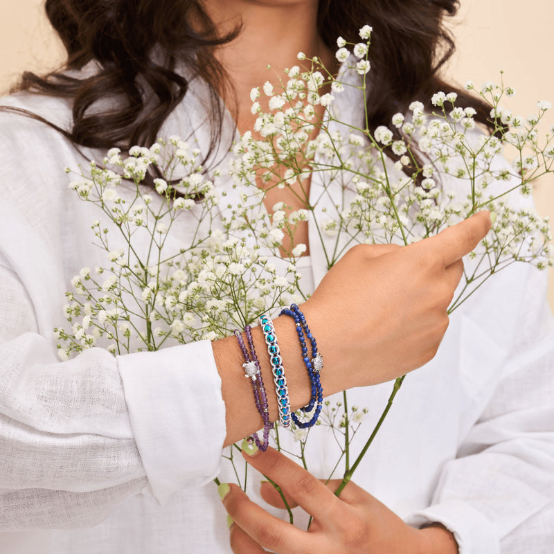 Amethyst | Silver | Tortuga Gemstone Wrap