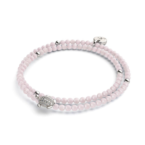Rose Quartz | Silver | Tortuga Gemstone Wrap