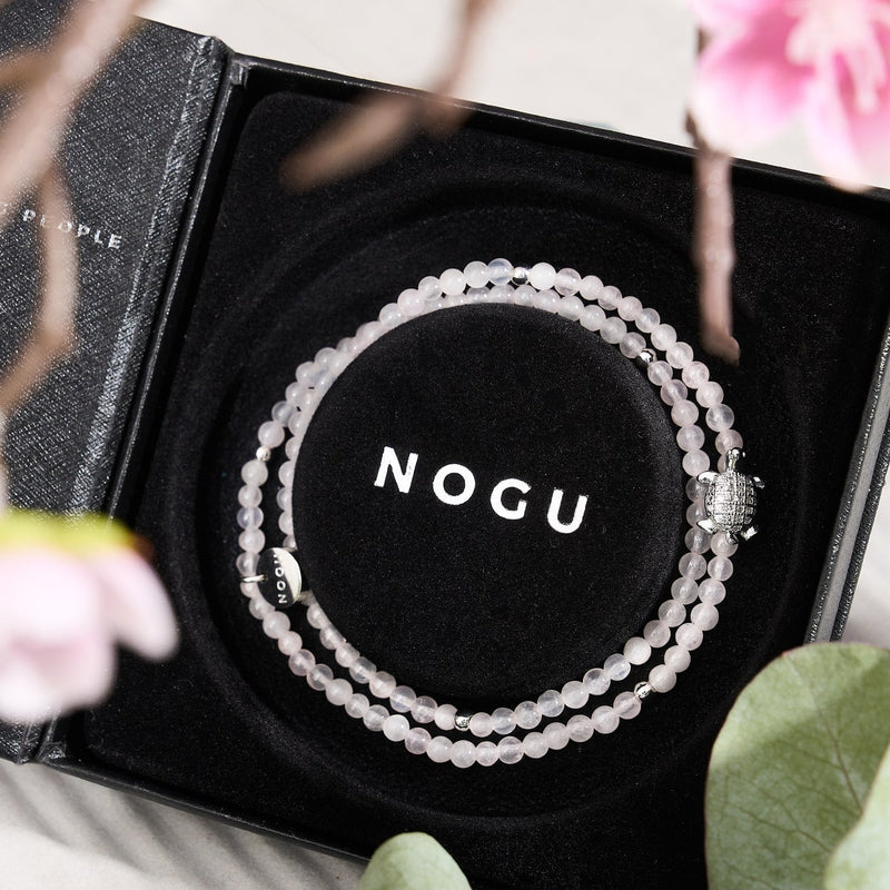 Rose Quartz | Silver | Tortuga Gemstone Wrap