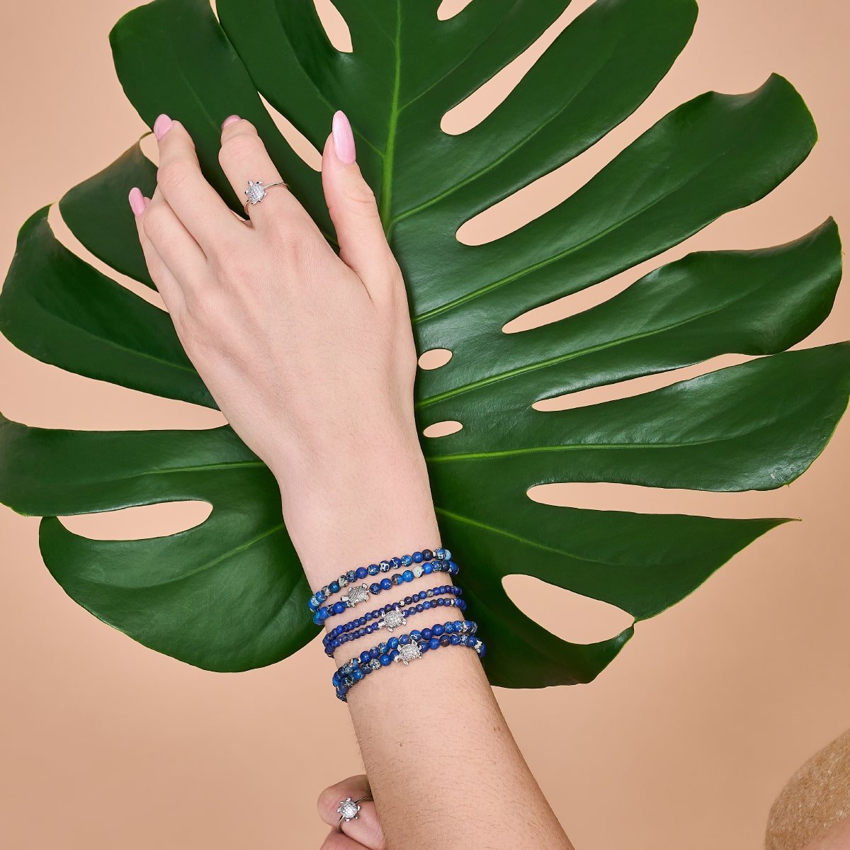 Pierre de mer | Argent | Emballage de pierres précieuses Tortuga