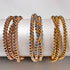 Trinity | Gold | Triple Strand Bracelet