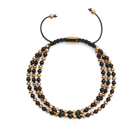 Trinité | Or rose x bronze à canon | Bracelet Triple Rang