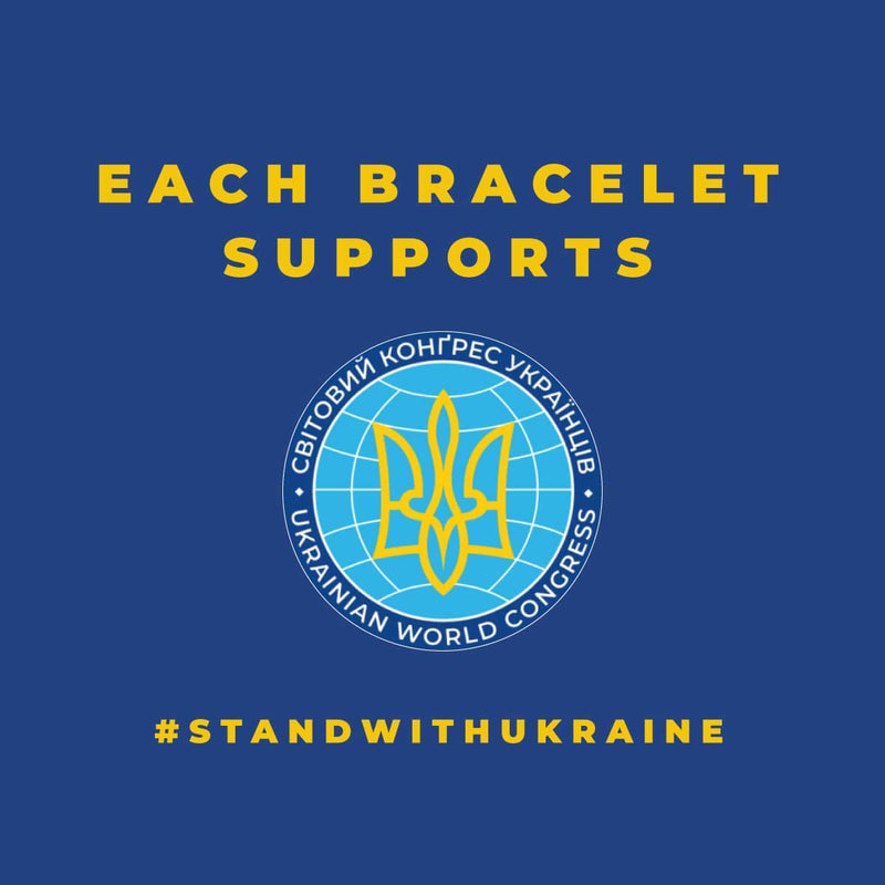 Nuit étoilée II | Aide ukrainienne | Bracelet de perles de verre double sirène