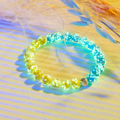 Nuit étoilée | Aide ukrainienne | Bracelet Verre Luciole