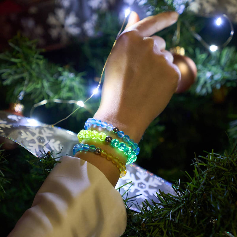 Nuit étoilée | Aide ukrainienne | Bracelet de perles de verre sirène