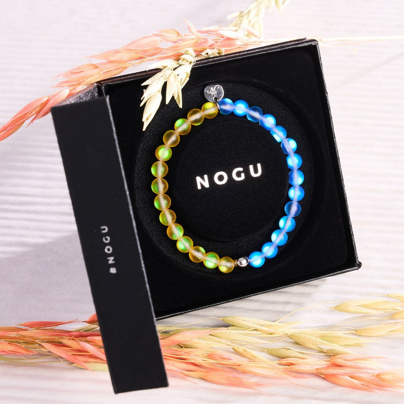 Nuit étoilée | Aide ukrainienne | Bracelet de perles de verre sirène