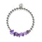Améthyste | Argent | Bracelet de pierres précieuses non taillées